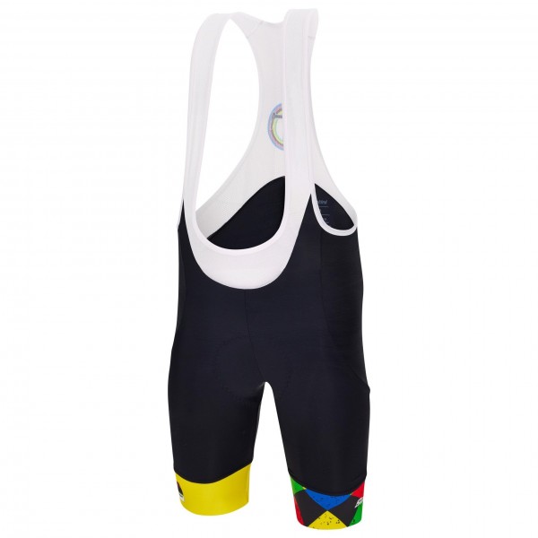 Bekleidung Herren Santini UCI Gravel UCI World Championship Flanders tragerhose 2024