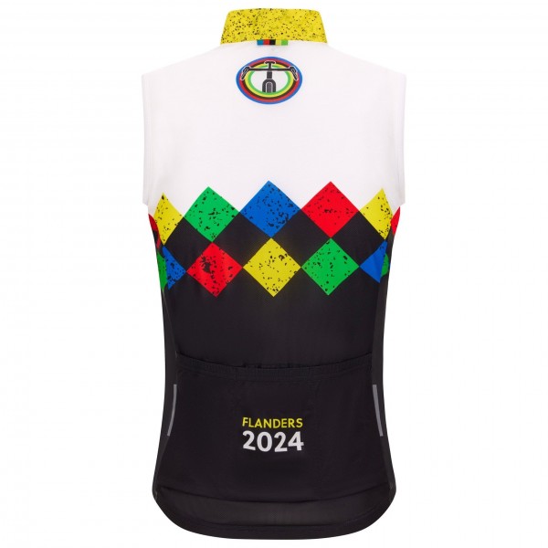Bekleidung Herren Santini UCI Gravel-Weltmeisterschaft Flandern weste 2024