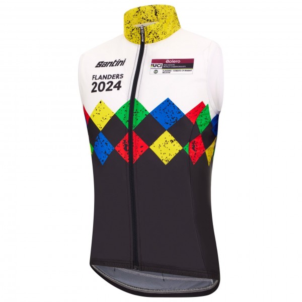 Bekleidung Herren Santini UCI Gravel-Weltmeisterschaft Flandern weste 2024