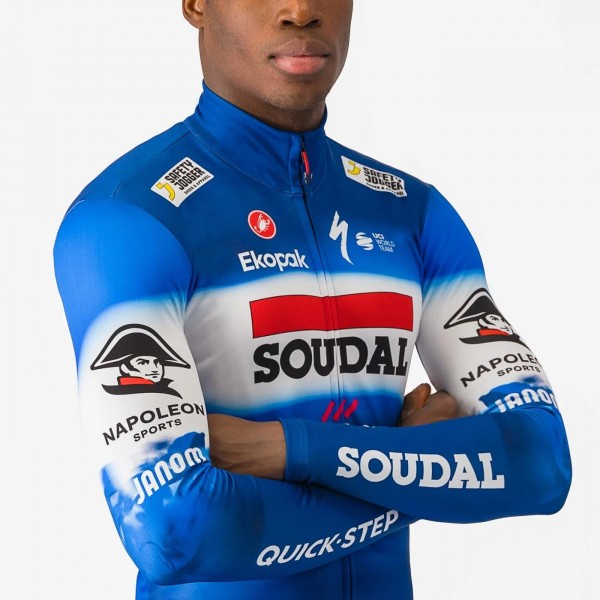 Bekleidung Herren Castelli Soudal Quick-Step 2024 Thermal langarm trikot
