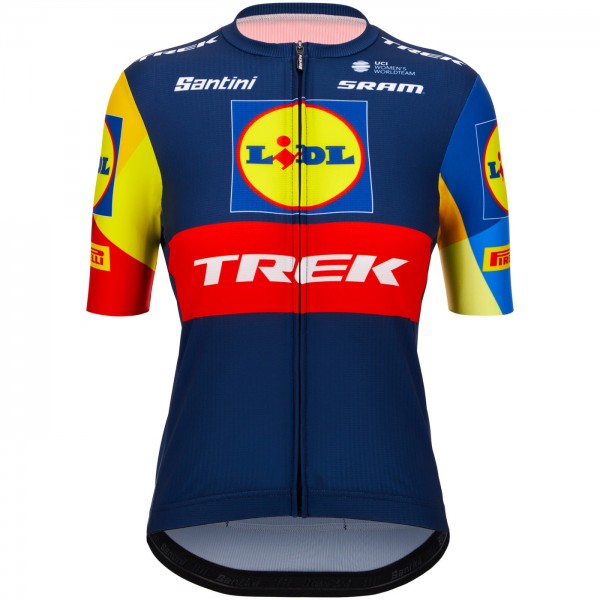 Bekleidung Damen Santini Lidl Trek 2024 frau trikot