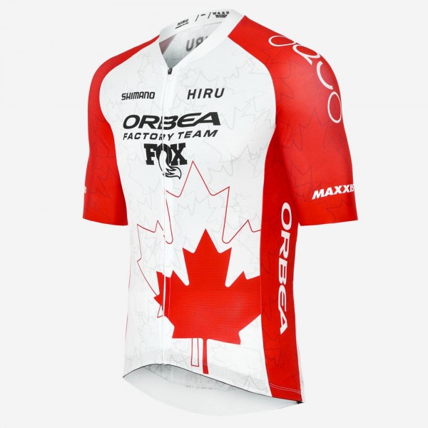 Bekleidung Herren Hiru Orbea Factory Team 2025 Core trikot-Kanadischer Meister