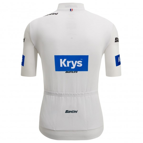 Bekleidung Herren Santini Weiß Tour de France 2025 Fan Linie trikot