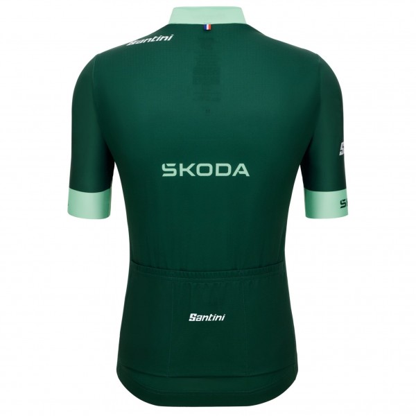 Bekleidung Herren Trikot Santini Grün Tour de France 2025 Fan Line