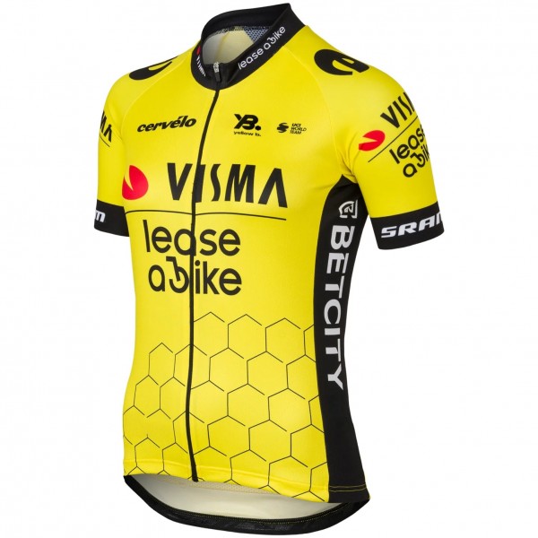 Bekleidung Damen Team Visma Lease a bike 2025 frau trikot