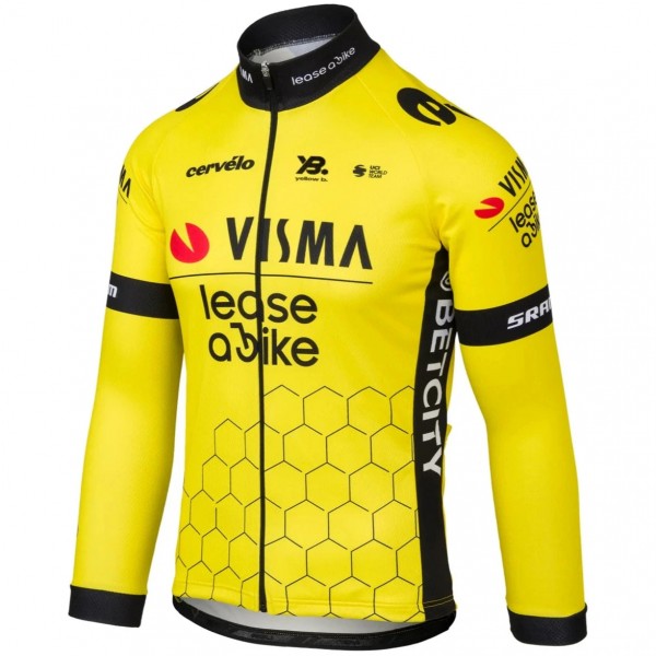 Bekleidung Damen Team Visma Lease a bike 2025 frau langarm trikot