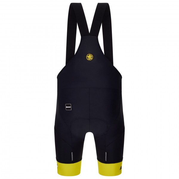 Bekleidung Herren Santini Gelb Tour de France tragerhose 2025