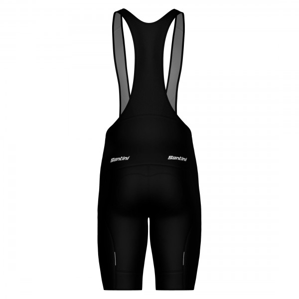 Bekleidung Herren Santini Squadra Corse 2025 tragerhose-Schwarz