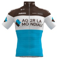 AG2R La Mondiale 2019 Radtrikot kurzarm(langer Reißverschluss)-Radsport-Profi-Team AG2R La Mondiale 2019 Radtrikot kurzarm(langer Reißverschluss)-Radsport-Profi-Team
