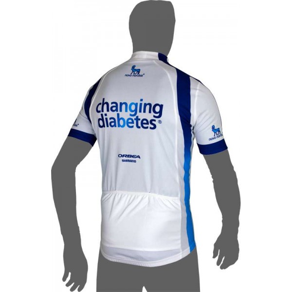 NOVO NORDISK 2014 Kurzarmtrikot(kurzer Reißverschluss) Radsport-Profi-Team