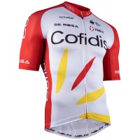 COFIDIS 2021 Radtrikot kurzarm(langer RV)-Radsport-Profi-Team
