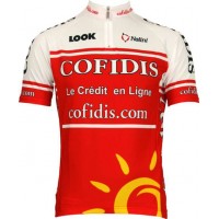 Cofidis 2011 Kinder Kurzarmtrikot mit kurzem Reißverschluss