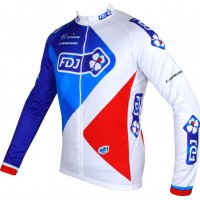 FRANCAISE DES JEUX(FDJ) 2016 Langarmtrikot B'TWIN Radsport-Profi-Team