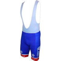 FRANCAISE DES JEUX(FDJ) 2016 Trägerhose blau-B'TWIN Radsport-Profi-Team