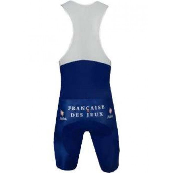 Francaise des Jeux(FdJ) 2005 Radsport-Profi-Team-Radsport-Trägerhose blau
