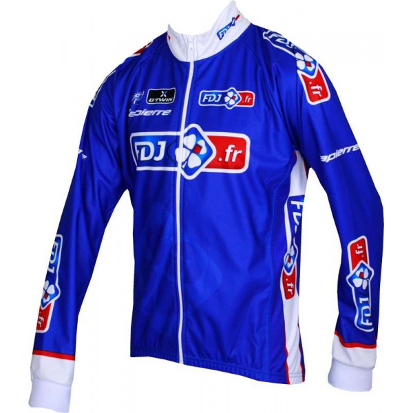 FRANCAISE DES JEUX(FDJ) 2013 Fahrrad Winterjacke-B'TWIN Radsport-Profi-Team