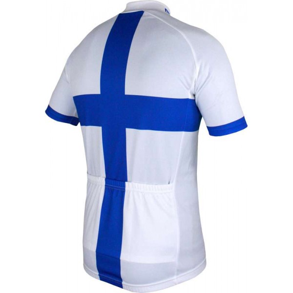 FRANCAISE DES JEUX(FDJ) Finnischer Meister 2014/2015 Kurzarmtrikot(kurzer Reißverschluss)-B'TWIN Radsport-Profi-Team