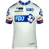 FRANCAISE DES JEUX(FDJ) 2013 Kurzarmtrikot mit kurzem Reißverschluss-Radsport-Profi-Team