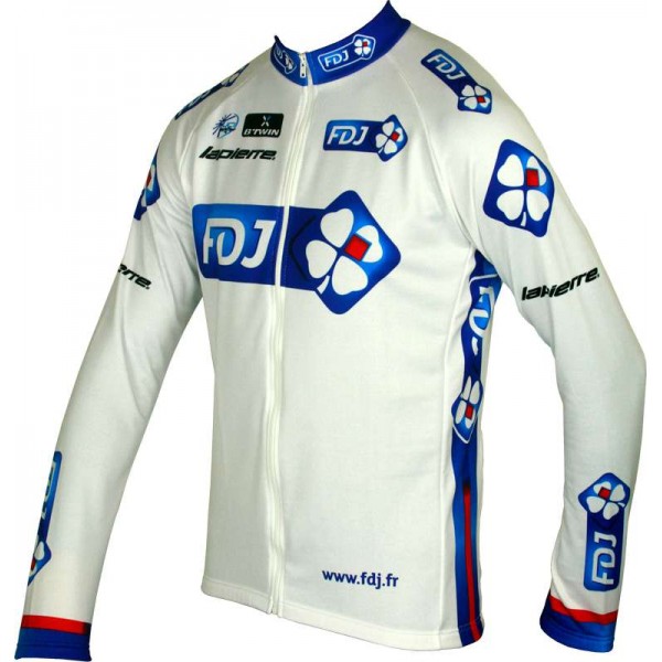 FRANCAISE DES JEUX(FDJ) 2013 Langarmtrikot-Radsport-Profi-Team