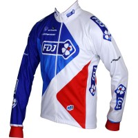 FRANCAISE DES JEUX(FDJ) 2016 Fahrrad Winterjacke B'TWIN Radsport-Profi-Team