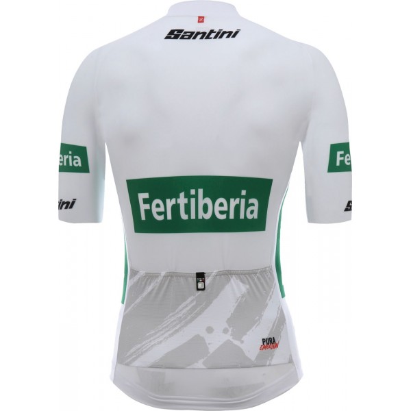 La Vuelta 2018 MAGLIA COMBINADA(weiß) Radtrikot kurzarm