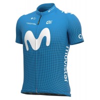 MOVISTAR 2021 Radtrikot kurzarm(langer RV)-ALE Radsport-Profi-Team