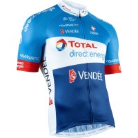 Team Total Direct Energy 2019 Radtrikot kurzarm(langer Reißverschluss) Radsport-Profi-Team