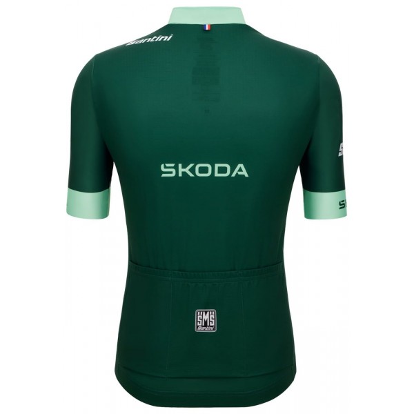 Tour de France 2023 grünes Trikot(maillot vert,bester Sprinter) Radtrikot kurzarm