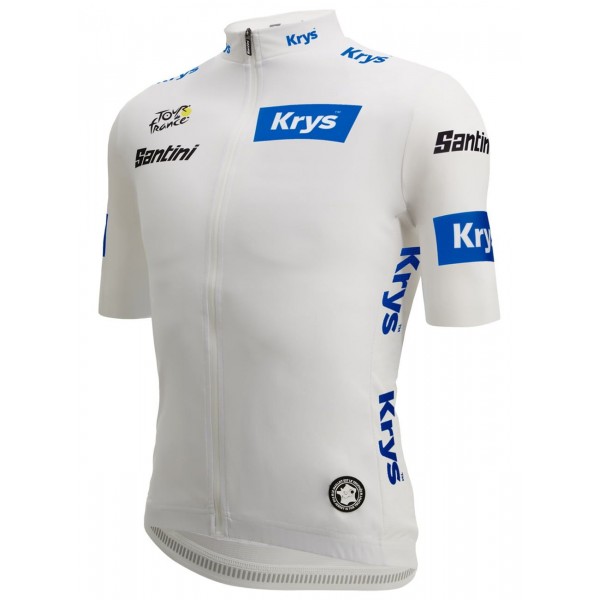 Tour de France 2023 weißes Trikot(maillot blanc,bester Jungprofi) Radtrikot kurzarm